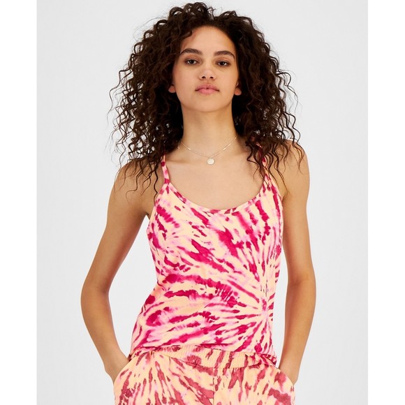 Jenni Pajamas Pink Cami with Built-in Shelf Bra, Size S - Picture 1 of 4